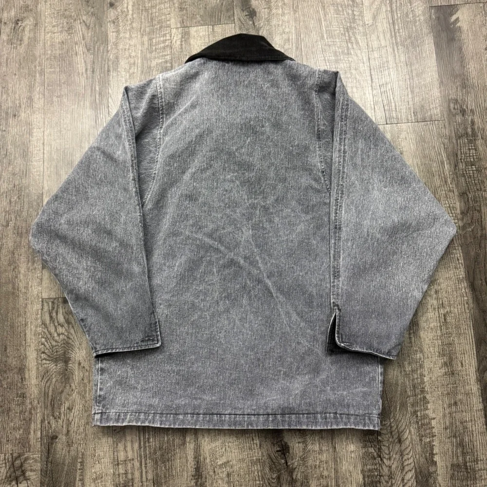 Vintage Woolrich Plaid Flannel Lined Chore Jacket Barn Coat Women's L - Picture 2 of 8